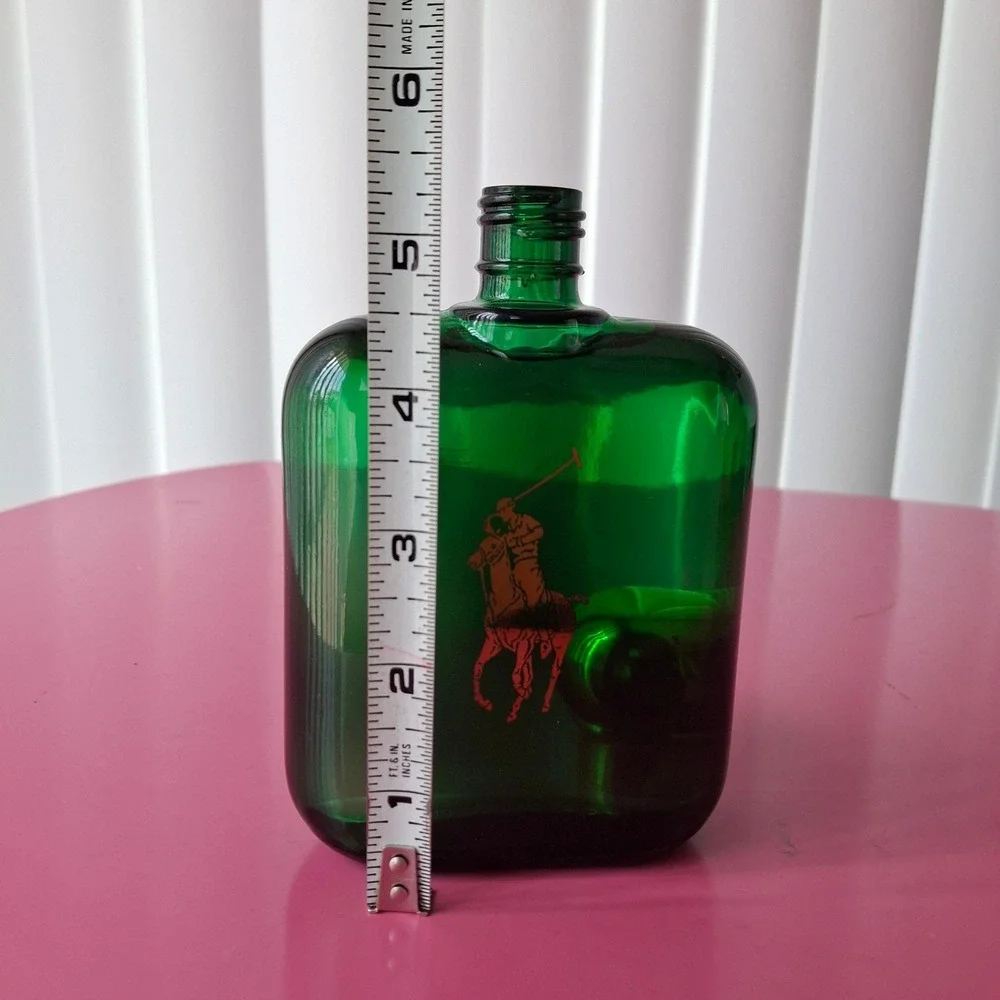 Vintage Polo Ralph Lauren Green Men's After Shave Splash Large 8 oz Jumbo Bottle